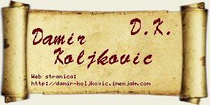 Damir Koljković vizit kartica